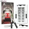 Magnetic Eyelashes with Eyeliner Kit,10 Pairs Different Reusable Magnetic Lashes, False Eyelashes Natural Look No Glue Needed