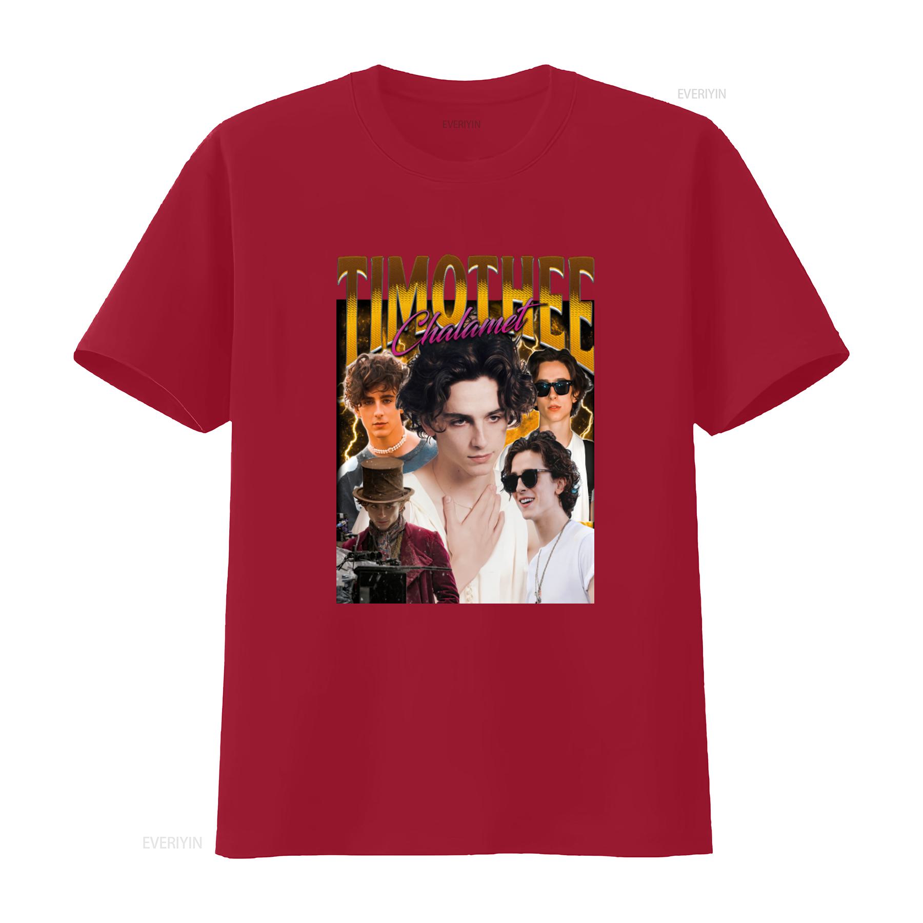 

Timothee Chalamet Retro Comfort Color T Shirt Tribute Celebrity Bootleg SweaT vintage Washed designer clothes Breathable Unisex S