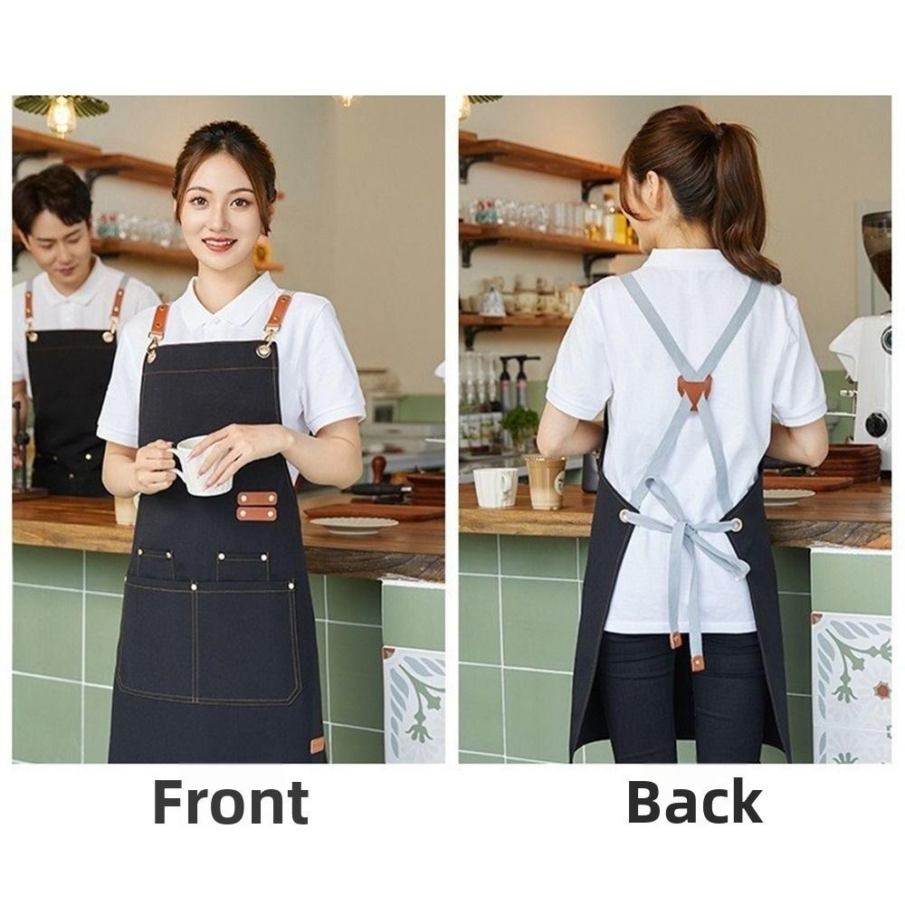 Water Resistant Work Apron Adjustable Straps Restaurant Apron Gifts Cooking Apron Restaurant Work