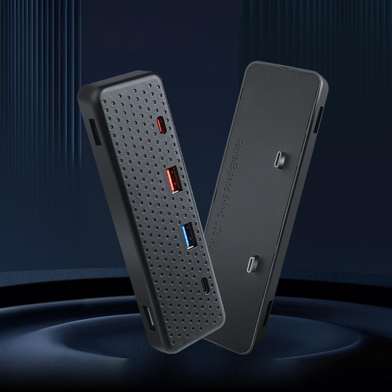 Futhope Glovebox Aarmrest USB Hub Ports for Tesla Model 3 Y -2022 Splitter Docking Station 6/4 In 1 Co-pilot USB Spiliter