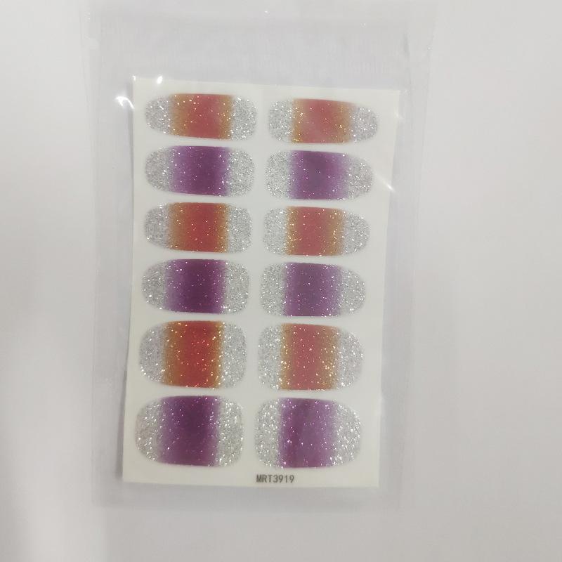 Gradient Manicure Stickers, Nail Stickers, Full Fake Nails, New Manicure Stickers, Nail Stickers