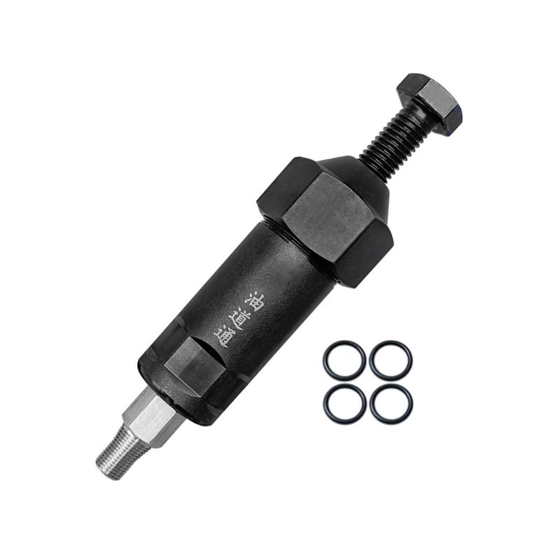 Metal Lubrication Fitting Service Tool with Thread End for Equipment Care, Manual Passage Cleaner for Garage Use