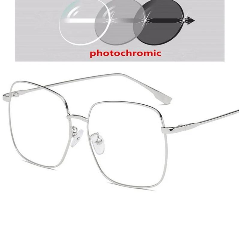 Duże Kwadratowe Okulary Przeciwsłoneczne na Receptę z Soczewkami Minusowymi Męskie Polaryzowane Antyodblaskowe Okulary Przeciwsłoneczne dla Krótkowidzów Damskie 0 -0.5 -0.75 Do -4.0