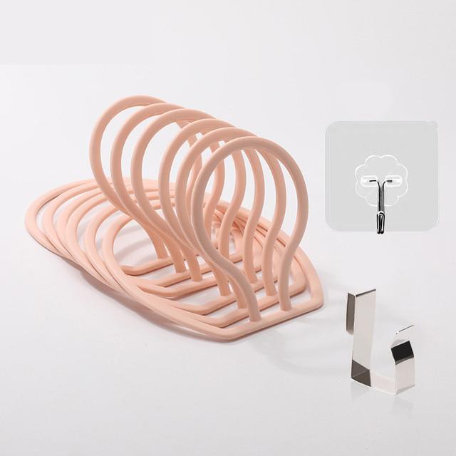4/6pcs Baseball Cap Door Hanging Rack Hat Display Holder Door Closet Clothes Scarf Towel Round Storage Shelf Home Organizers