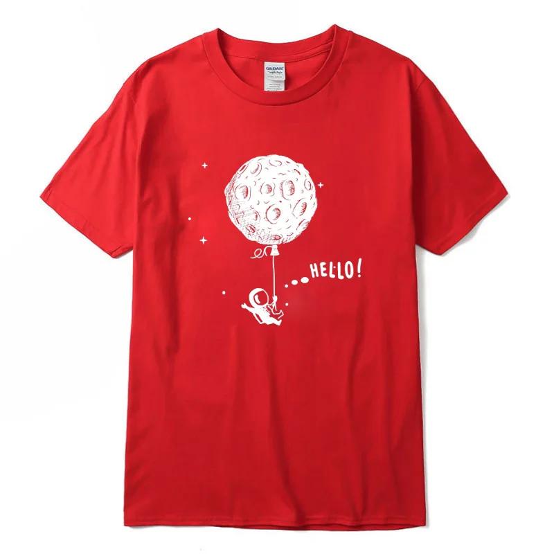 Mens Tshirt 100 Cotton Casual Tshirt Funny Space Print Summer Loose Oneck T Shirt for Men Short Sleeve Tshirt Male Top