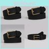 Retro Minimalist Style Mens Belt Metal Pin Buckle Jeans Leisure Belt Waist