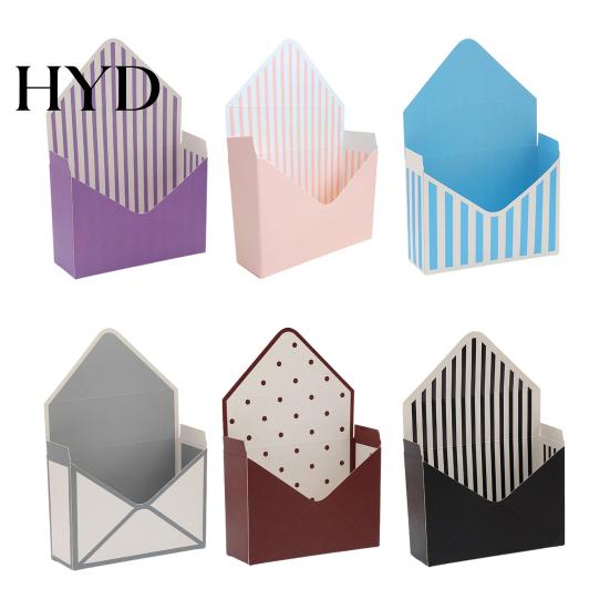 Elegant Flower Packaging Valentine's Day Floral Envelope Box Florist Bouquet Wrapping Paper Gift Bag Small Folding Envelop for Mother's Wedding