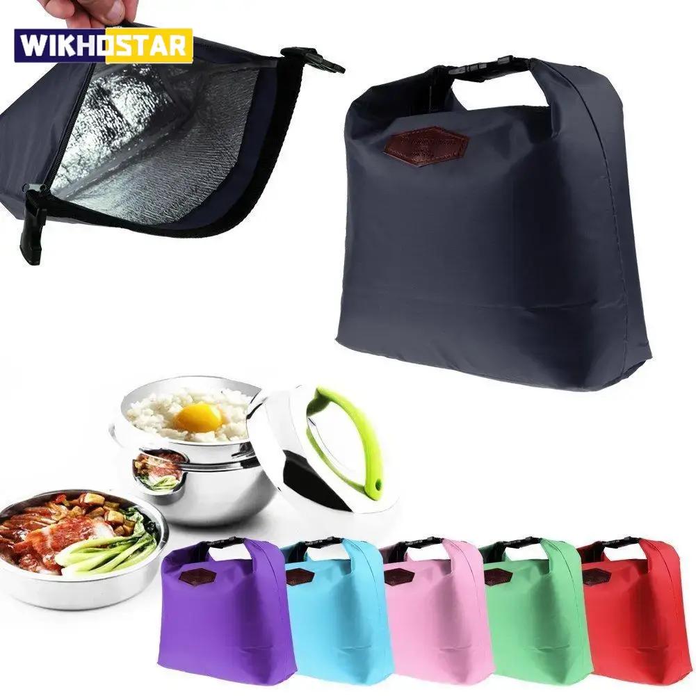 Thermal Insulated Lunch Bag Portable Oxford Cloth Cooler Lunchbox Storage Bag Carry Picinic Food Tote Insulation Package 1pc