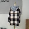 BITCED Women's Plaid Fall/Winter Coat