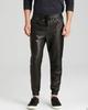 Real Genuine Lambskin Leather Pant Black Designer Joggers Stylish Casual Wear
