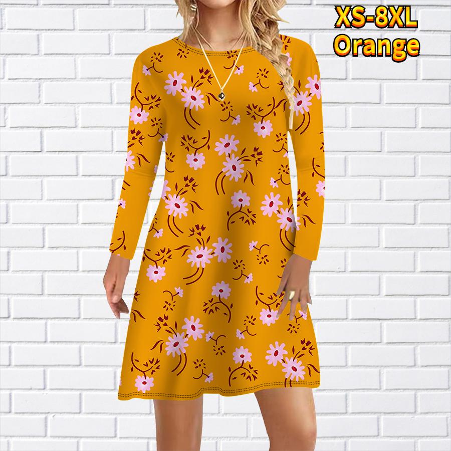 Женское повседневное платье с принтом Plumeria Rubra — фото 6