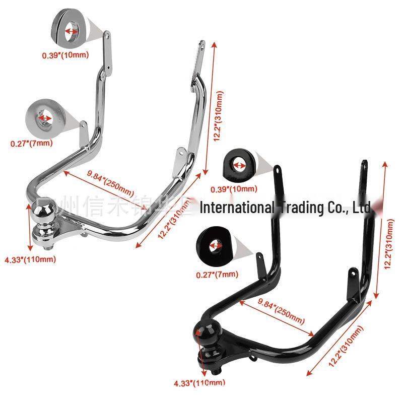 Fits Harley Glide/Road King Motorcycle Trailer Hitch Bracket Bar (2009-2023).