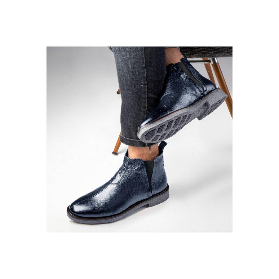 Men's Genuine Soft Leather Rubber Sole Chelsea Boots