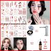 Halloween Makeup: Horror Scars, Fake Teeth, Little Tiger Teeth, and Blush Tattoo Stickers for Party Decoration
