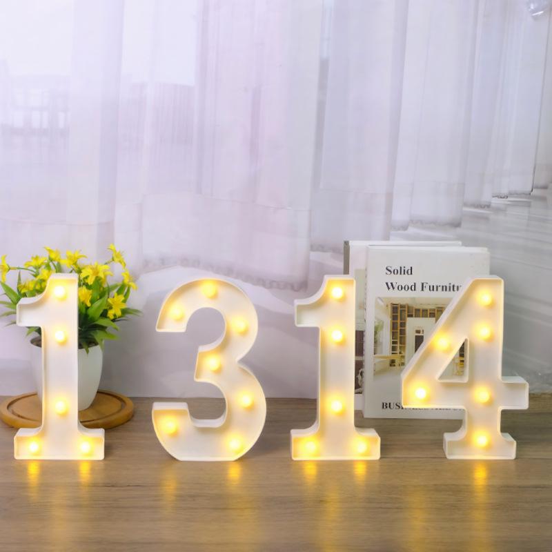 Romantic Proposal & Birthday Decor: LED Alphabet & Number Lights for Surprise Atmosphere