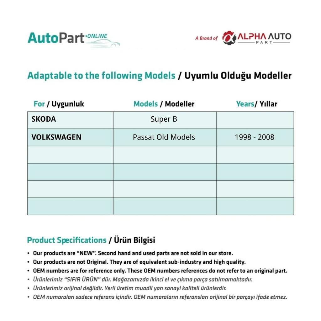 Türinnenöffnungsdraht vorne/hinten für Volkswagen Passat EM, Skoda SuperB
