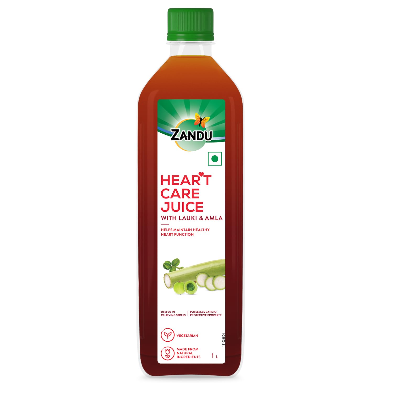 

Zandu Heart Care Juice Helps Maintain Healthy Heart Function, Relieves Stress | 1 Litre 2.2lbs