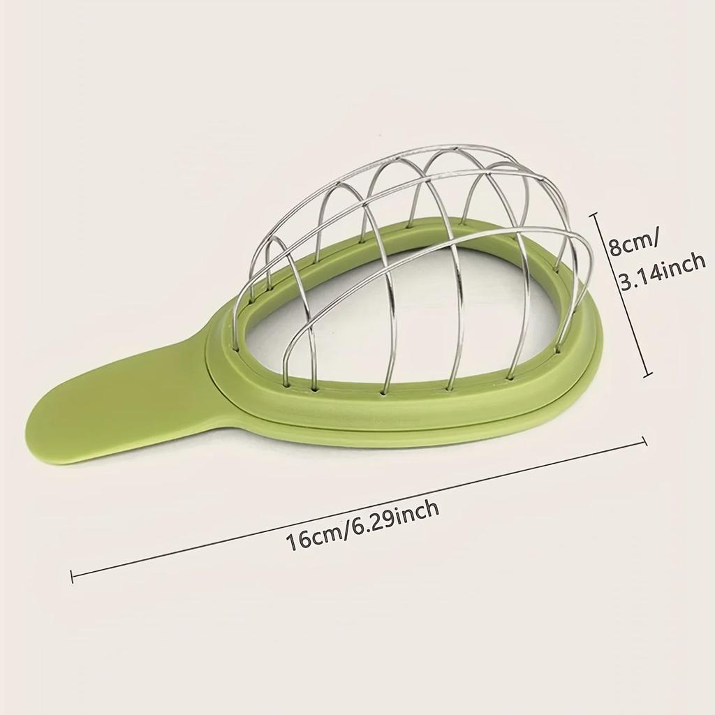 1pc-Stainless Steel Avocado & Kiwifruit Slicer - Multifunctional, Manual Fruit Cutter With Stone Remover
