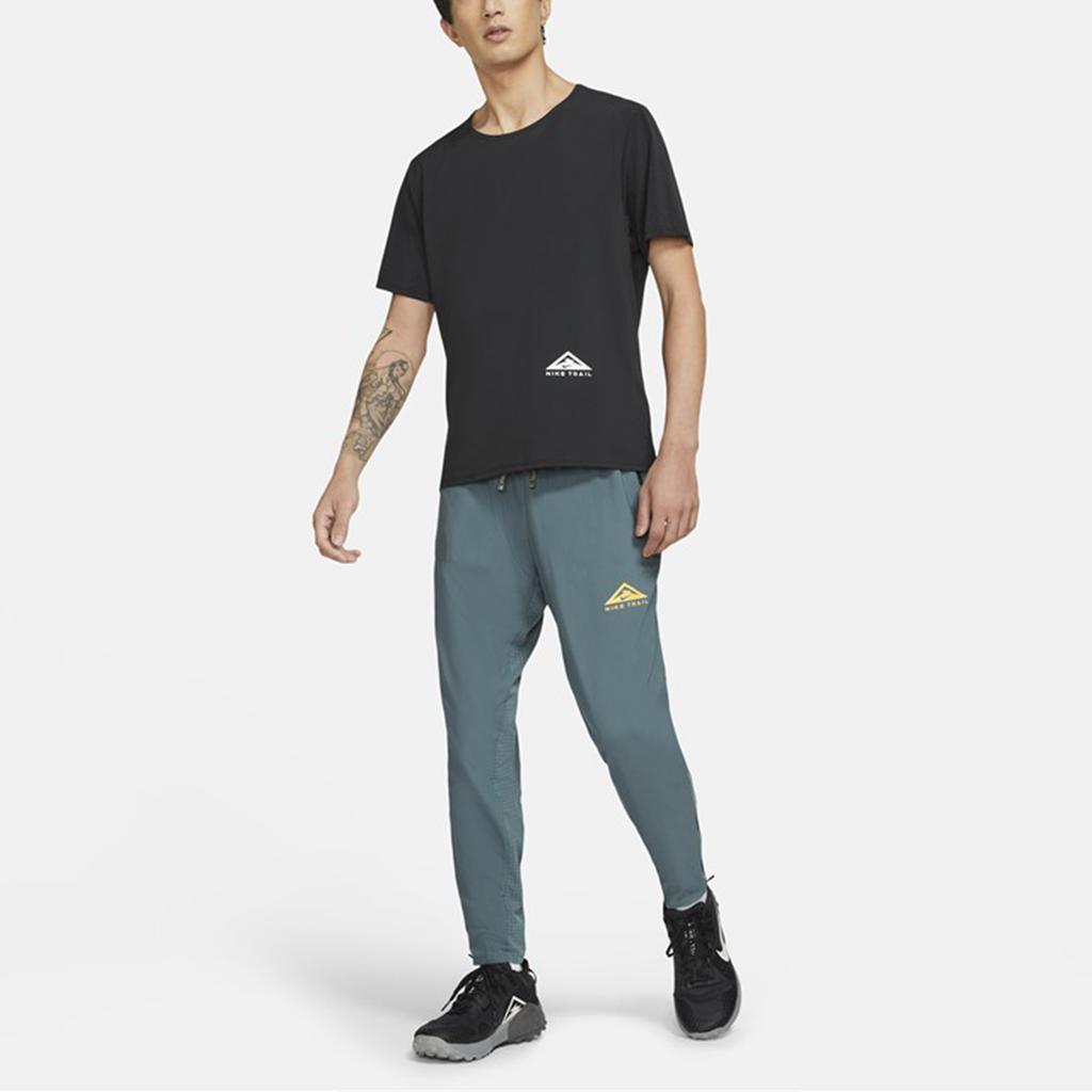 Nike Mesh Panel Loose Sports Short Sleeve T-Shirt Men Tops Black CZ9051-010