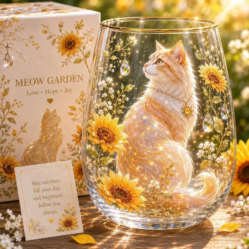 Bicchiere da Whisky Nuovo Vetro Stile Bouquet di Fiori Artigianato in Vetro Bicchiere da Whisky
