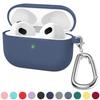 Silicone Earphone Case Wirless Headphone Protective Cover For Apple Airpods 3 Shell With Keychain Accessories For AirPod 3 Cover