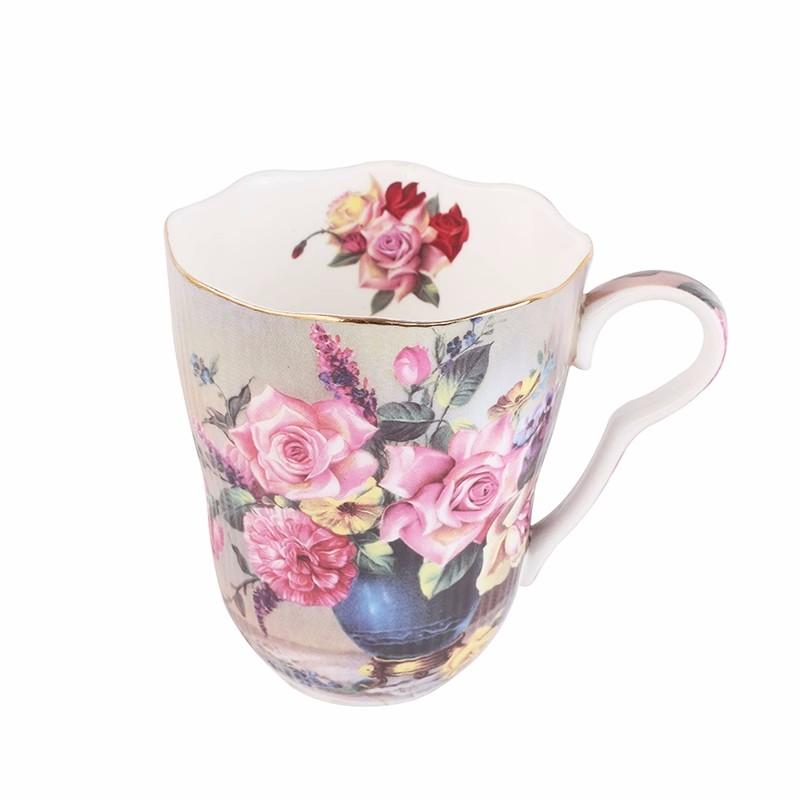 Europäische Kaffeetasse Retro Palast Knochenporzellan Tasse Untertasse Kreative Keramik Kaffeetasse Nachmittagstee Tasse Haustasse Geschenk