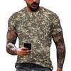 Herren Lockere Passform Lässiges Kurzarm-T-Shirt Leicht Atmungsaktiv Rundhalsausschnitt Bedrucktes T-Shirt für den Alltag