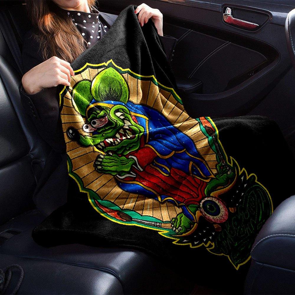 1pc Rat Finks 2 Blanket Soft Warm Throw for Home, Office, Travel All Season Cozy Bedding Gift, Office Cozy Accessory