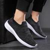 Light Men's Running Sports Shoes Knitted Breathable Mesh Walking Shoes Daily Flats Slip-on Casual Shoes