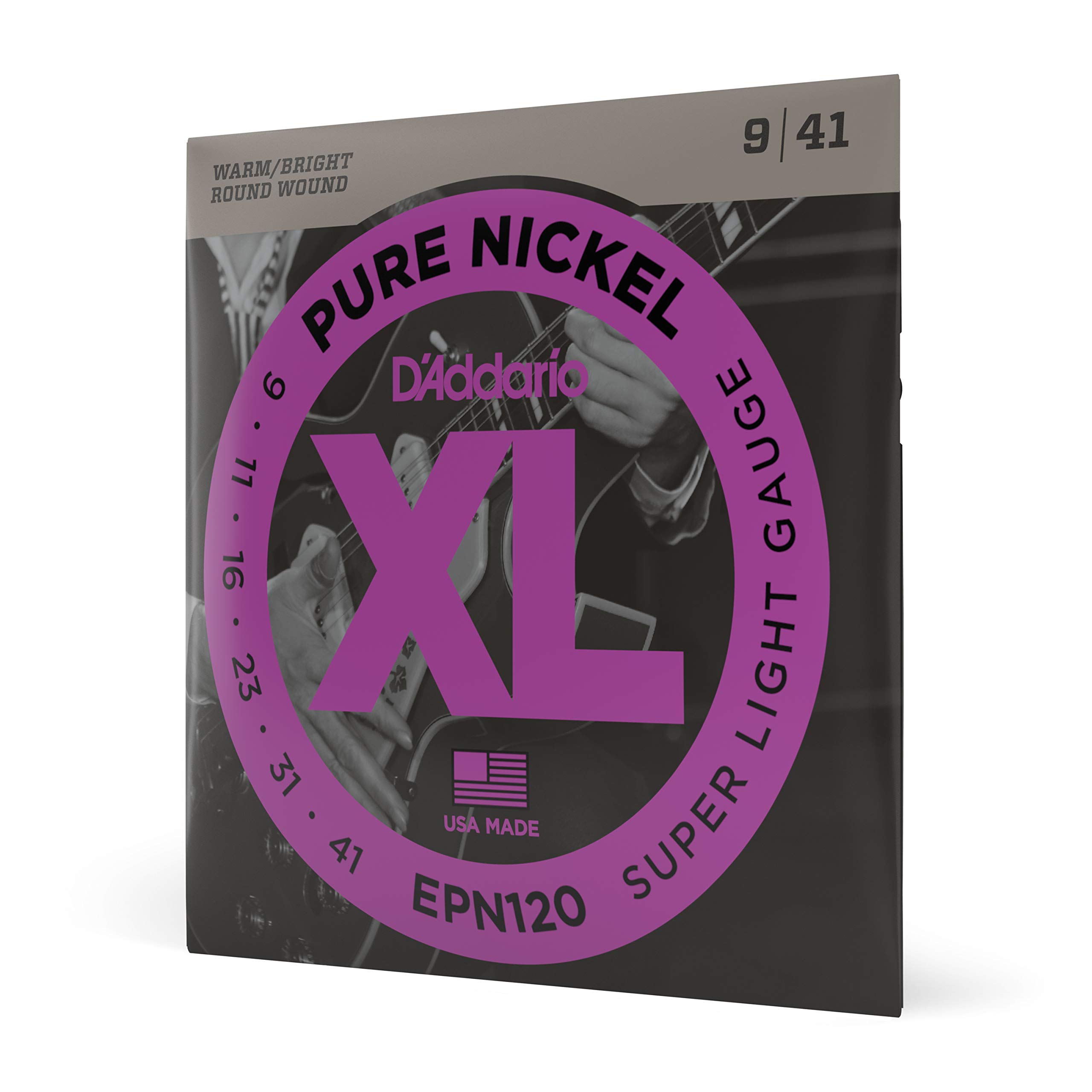 

Струны для электрогитары Pure Nickel Super Light EPN120 D Addario .009-.041 []
