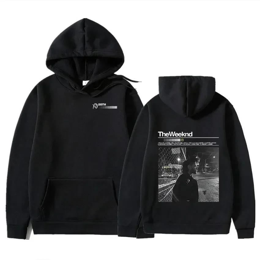 Sangeren The Weeknd Hettegenser After Hours Til Dawn Fm Musikkalbum Hettegensere Trykk Casual Unisex Høst Vinter Fleece Streetwear