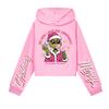 Kids' Casual Fashion Christmas Printed Long Sleeve Hooded Sweatshirt (No Drawstring)