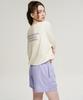 Leijibi [Set] Cotton Candy String Women'S Rash Guard + Comfort Swim Shorts Coconut