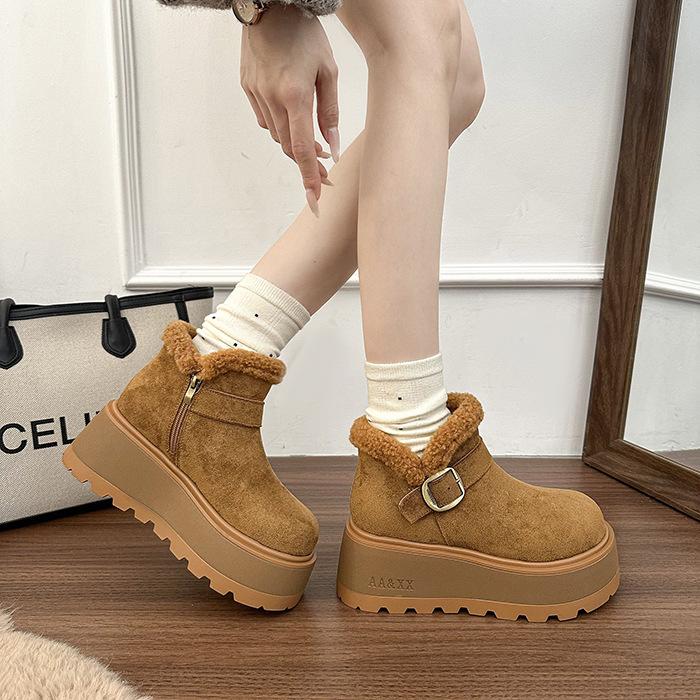 Damskie duże rozmiary miękkie elastyczne zimowe ciepłe pikowane śniegowce antypoślizgowe do noszenia na zewnątrz rekreacyjne sportowe pluszowe bawełniane buty