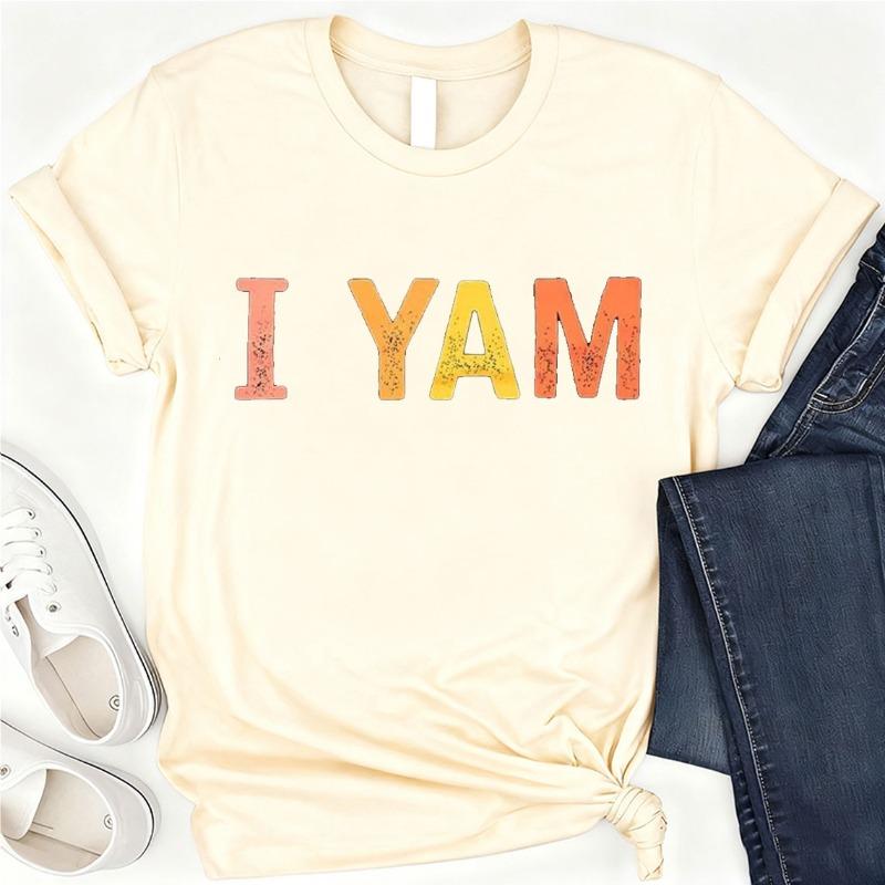 Shes My Sweet Potato I Yam Cotton TShirt Couples Holiday Matching Shirts for Husband and Wife Casual Short Sleeve Casual Tops