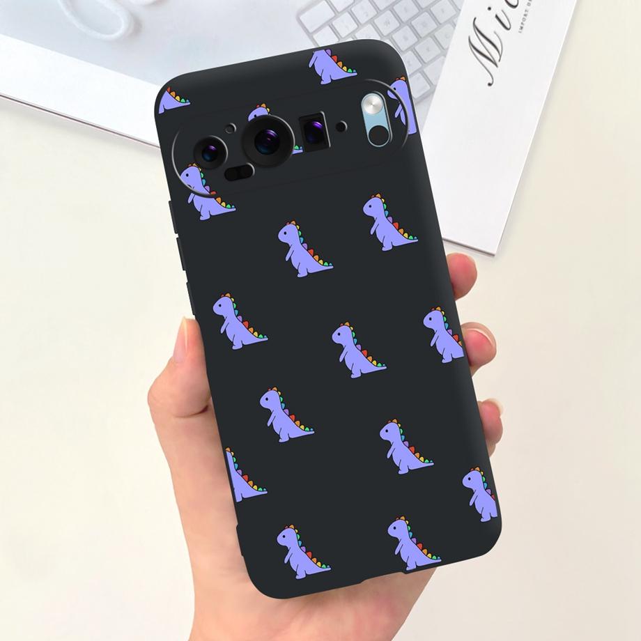 Cartoon Black Cat Cool Style Phone Case For Google Pixel 9 9Pro 7 6 6a 6Pro Coque Fundas Ultra Soft Silicone TPU Bumper Cover
