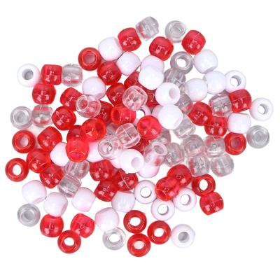 100pcs Hair Dreadlocks Beads Different Colors Hair Braiding Beads for Hair Beard Decoration
