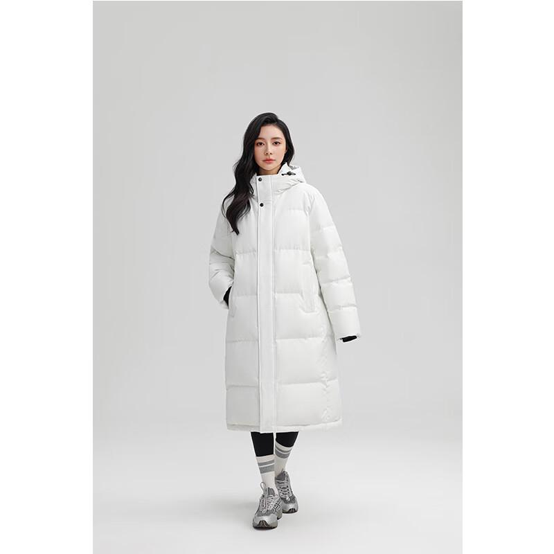 YAYA Women's Long Knee-Length Duck Down Winter Jacket
