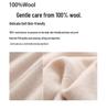 Women's 100% Wool Knit Wide-Leg High-Waist Floor-Length Pants for Autumn/Winter Casual Wear