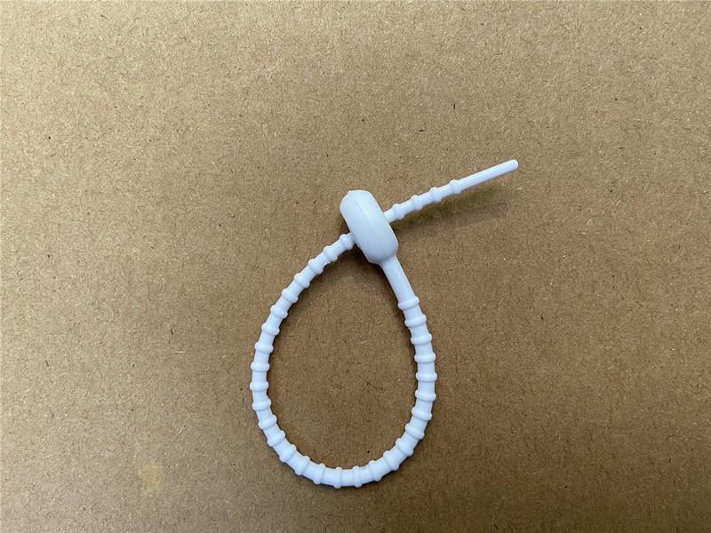 180mm farbenfrohe Silikon-Kaulquappen-Kabelbinder zur DIY-Dekoration von Handtaschen & Kleidung