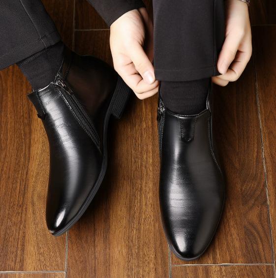 

Высокое Качество Мужские Деловые Туфли из Кожи Тренд Повседневные Кожаные Туфли Парикмахер Модные Повседневные Туфли Большой Размер 38 - 48 48 чёрный