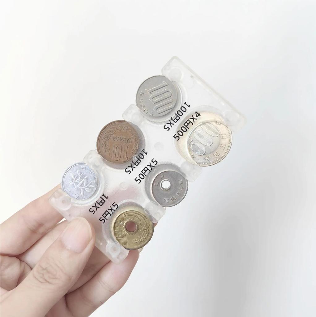 Mini Portable Coin Organizer  Portable Plastic Coin Holder Multi-Slot Japanese & Korean Currency Storage  Money Management