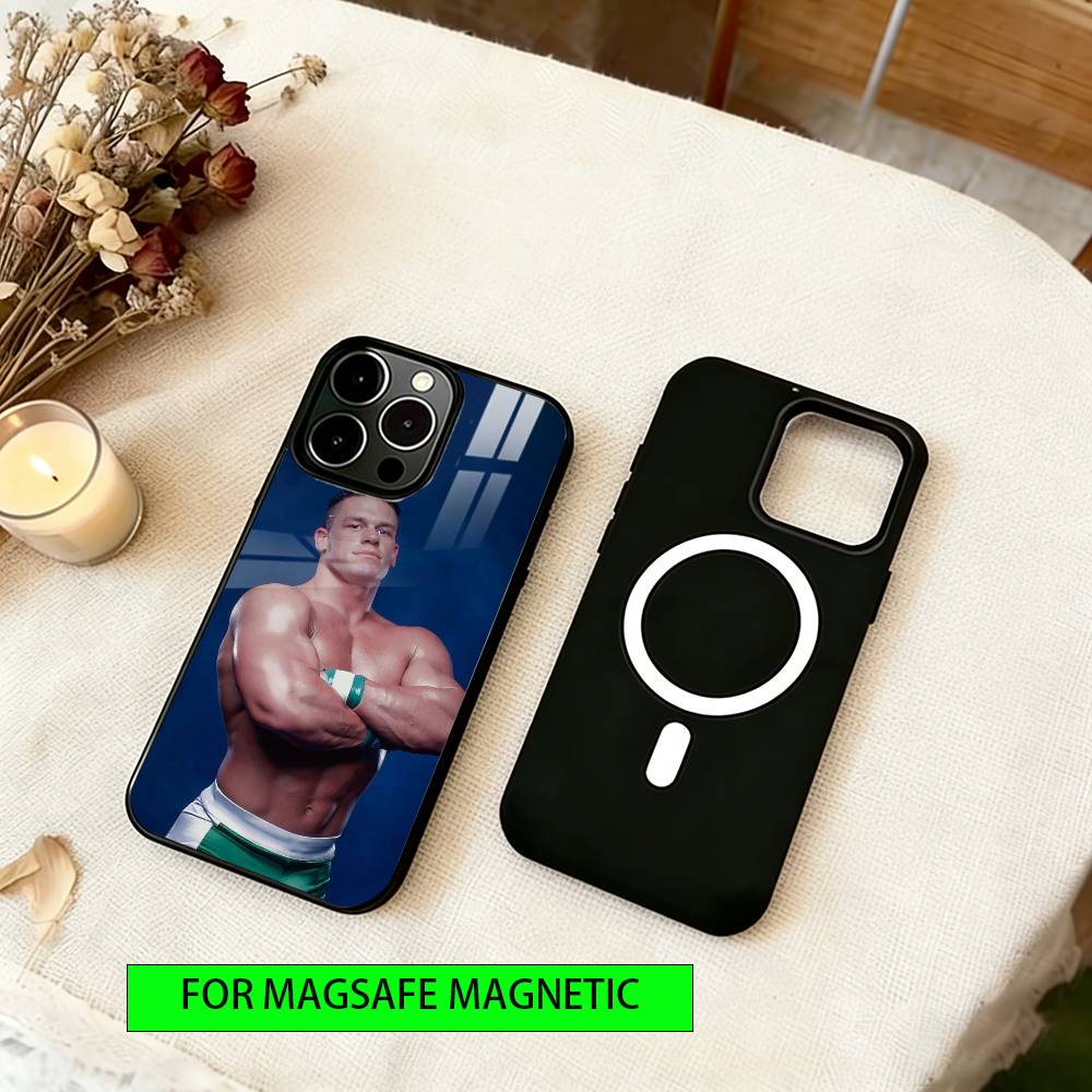Wrestler John Cena Phone Case For iPhone17,16,15,14,13,12,11 Plus,Pro Magnetic For Magsafe Wireless Charging