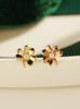 Minimalpiercing 14K Lucky Clover Piercing Earrings