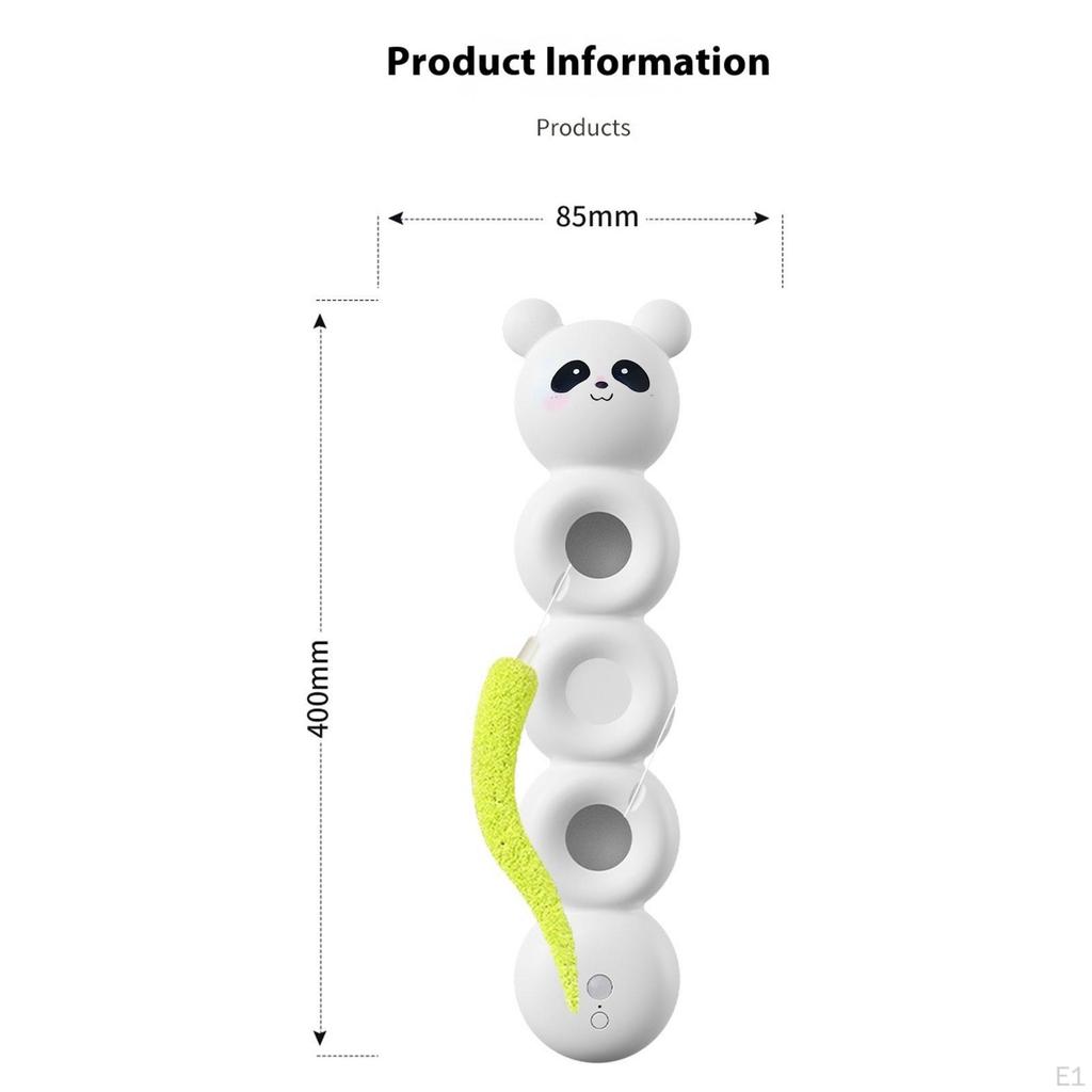 Interactive Cat Feather Toy Kitten Tail Teaser Funny Moving Concealed Feathers for Training