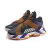 Li Ning All City Premium Wade Series Shock Absorption Mid-Top Basketball Shoes Kids Basketball Shoes Black Orange YKBQ038-5