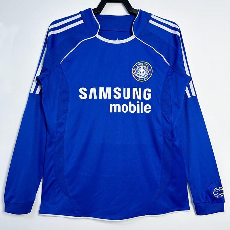 Long Sleeve Retro Football Jersey Men Classic Club National Team Style Sports Training Wear
