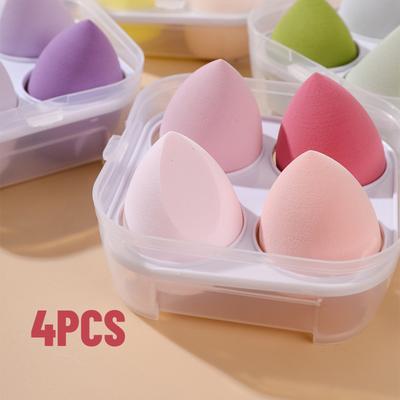4Pc Beauty Egg Makeup Blender Cosmetic Puff Makeup Sponge Cushion Foundation Powder Sponge Beauty Tool Women Make Up Accessories
