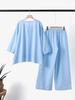 2023 Chinese Style Plus Size Women's Retro Pants Set: Solid Color Cotton Linen Casual Long Sleeve Loose Fit