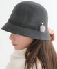 Koipeu Classic Wool Mink Cloche Cf073Ht037 Gry